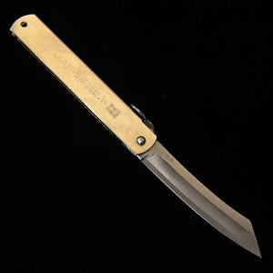 HIGONOKAMI Higonokami, Masanobu-saku Eiyū, hoja forjada honwarikomi, tamaño extra grande (90 mm)