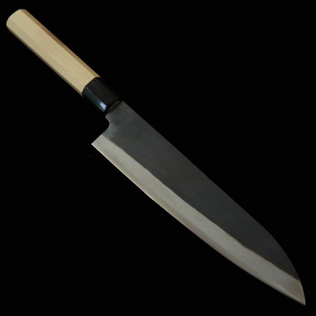 Miura MIURA Gyuto acier Ao n°1, cladding inox, finition kuro-uchi, manche octogonal en magnolia (210 mm)