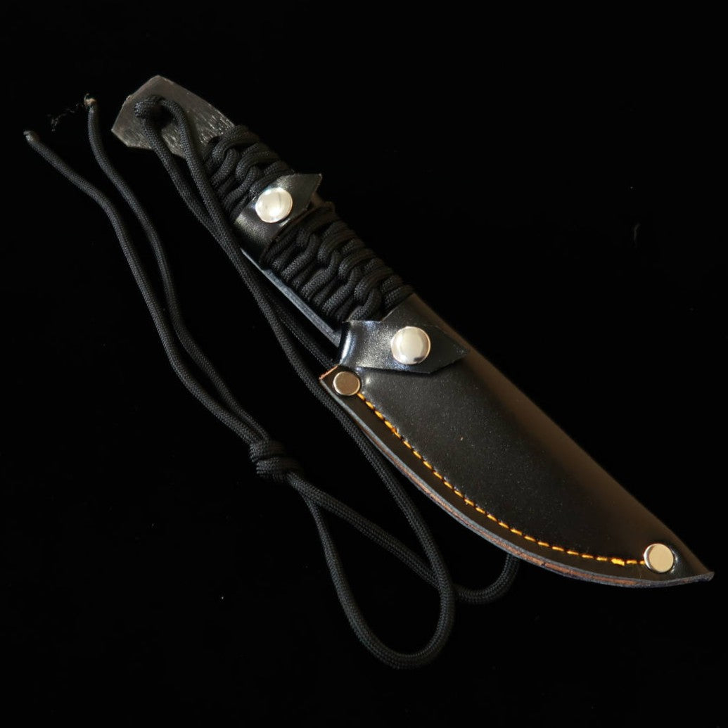 HATSUKOKORO Shoshin cuchillo damasco, acero Shirogami #2 (100 mm)
