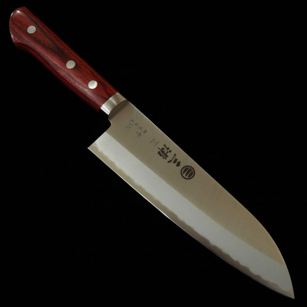 MIURA Santoku Aogami, manche vin (165 mm)