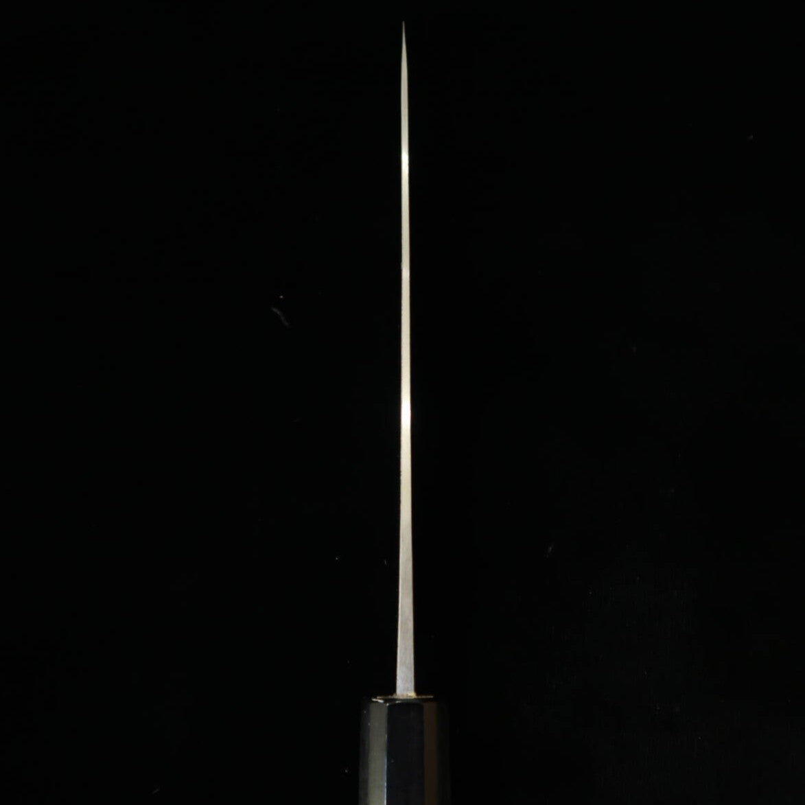 三浦MIURA アジ切 青紙一号 黒打ち 朴八角柄（145mm）
