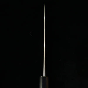 MIURA Cuchillo para jurel Aogami nº1, acabado negro forjado, mango octogonal de magnolia (145 mm)