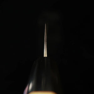 MIURA Cuchillo para jurel Aogami nº1, acabado negro forjado, mango octogonal de magnolia (145 mm)