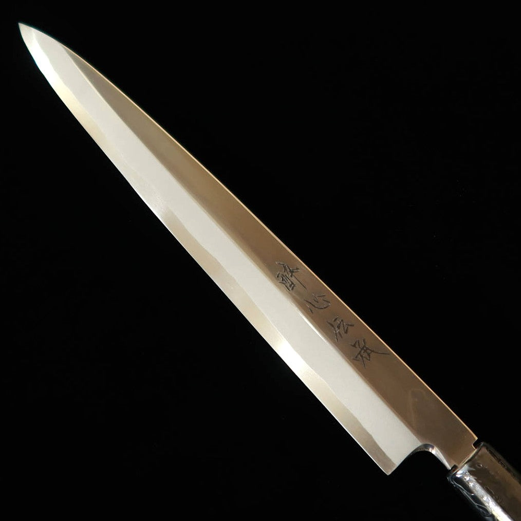 SUISIN Suisin Denshō obra de Kenji Togashi yanagiba para zurdos Shirogami #1 espejo mango octogonal de magnolia con funda de magnolia (270 mm)