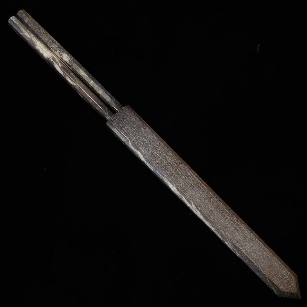 三浦 MIURA 盛箸 黒スタビライズウッド 鞘付き （150/180mm）