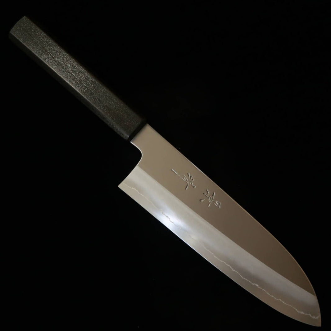 KAGEKIYO Ginsan Wa-Santoku with Lacquered Handle (180mm)