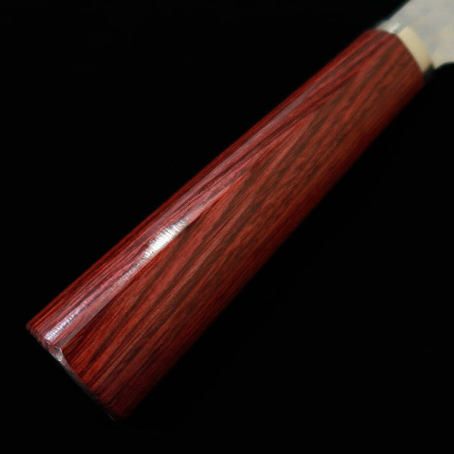 MIURA Miura Santoku VG10 Martelado Cabo de Compensado Vermelho (165mm)