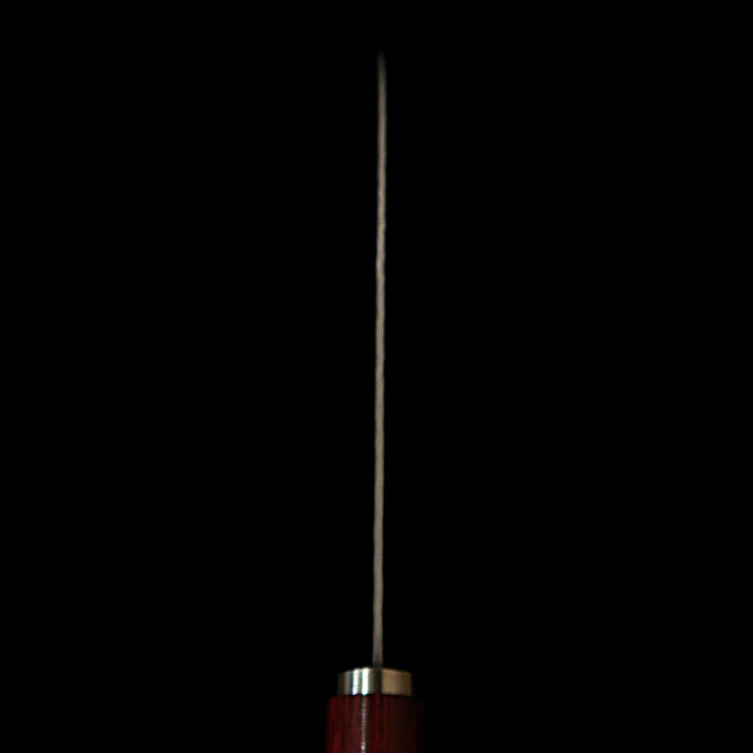 MIURA Miura Santoku VG10 Martelado Cabo de Compensado Vermelho (165mm)