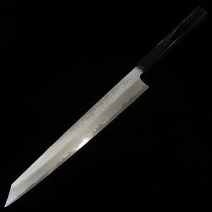 Kagekiyo KAGEKIYO Wa Kirituke Sujihiki Aogami nº1 Damasco inoxidable mango Hirame (270 mm)