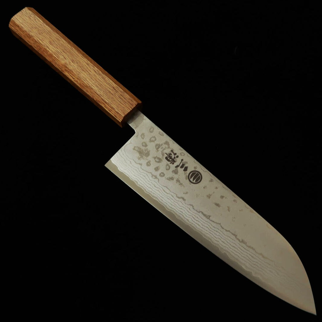 MIURA Santoku, Ayagawa VG10 with Oak Octagonal Handle (165mm)