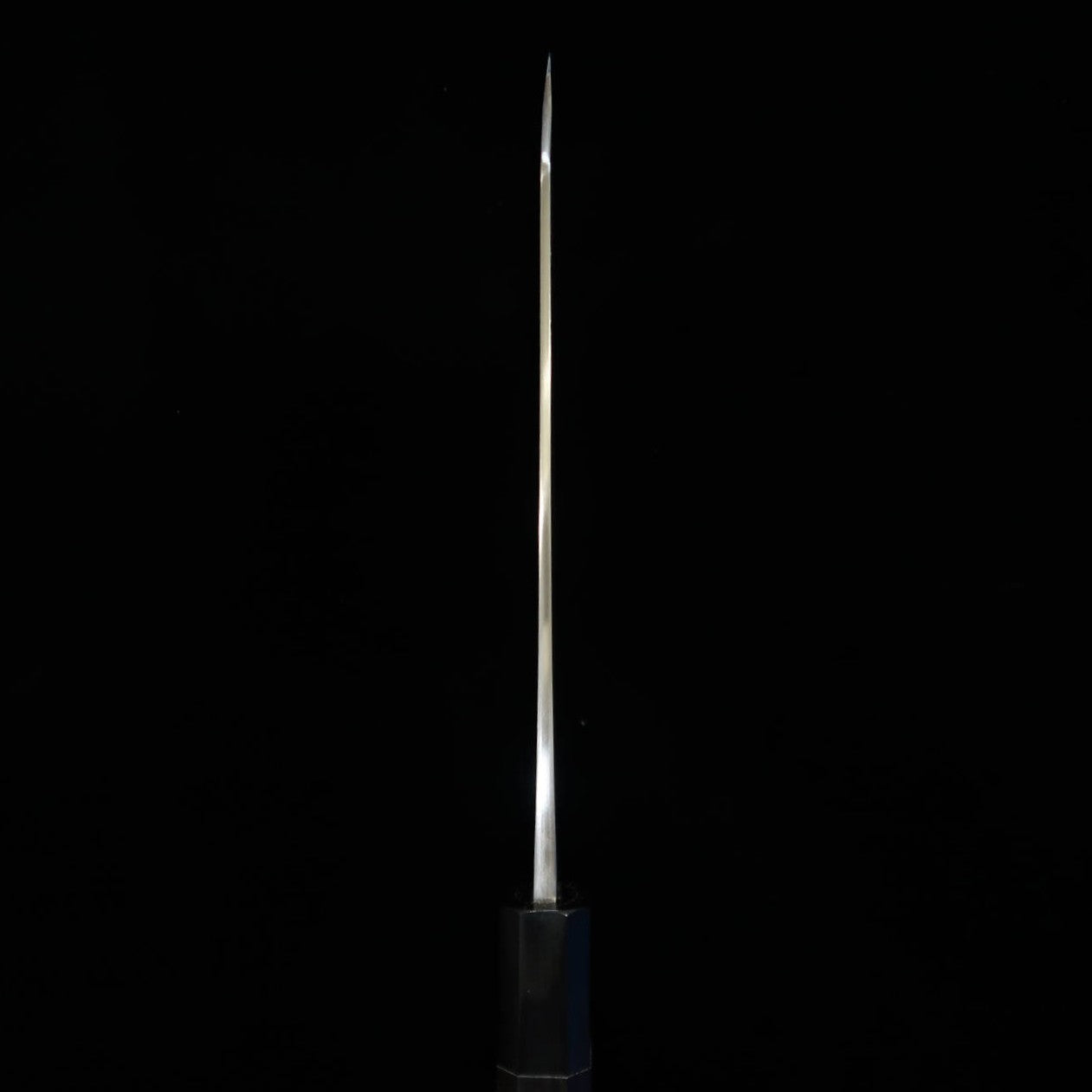 Yoshikane Bunka, SKD High-Speed Steel, Nashiji-Finish Ebony Octagonal Handle (165mm)