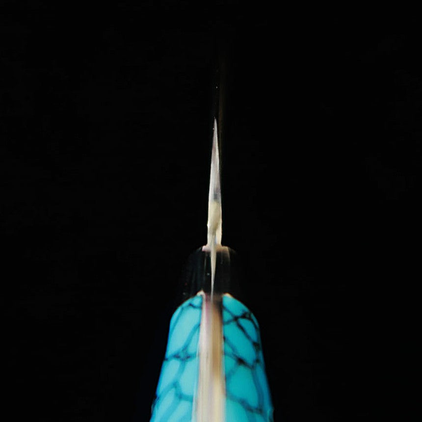 SAJI TAKESHI Nouveau modèle Nomura SG2 Finition diamantée Petty Bleu Turquoise (90mm)