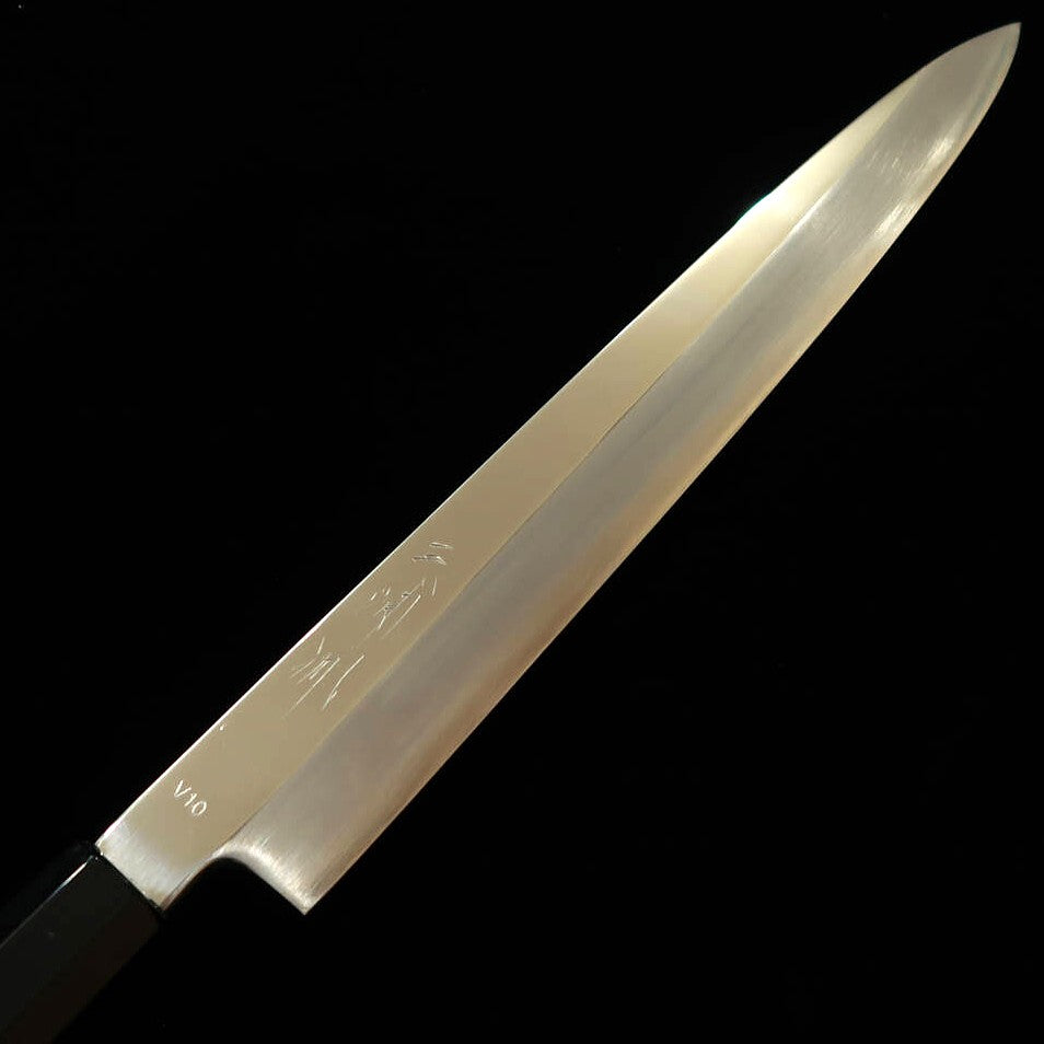三浦佩MIURA Obidama 柳刃 VG10 鏡面仕上げ カスタムハンドル イエロー（270mm）