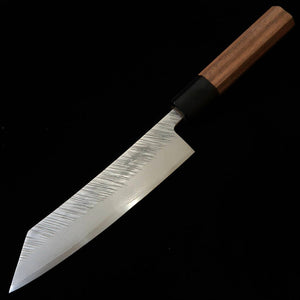 MIYAZAKI KAJIYA – « Tsubaki » – petty kiritsuke ZA18, damas martelé, traitement cryogénique, manche octogonal en noyer (150 mm)