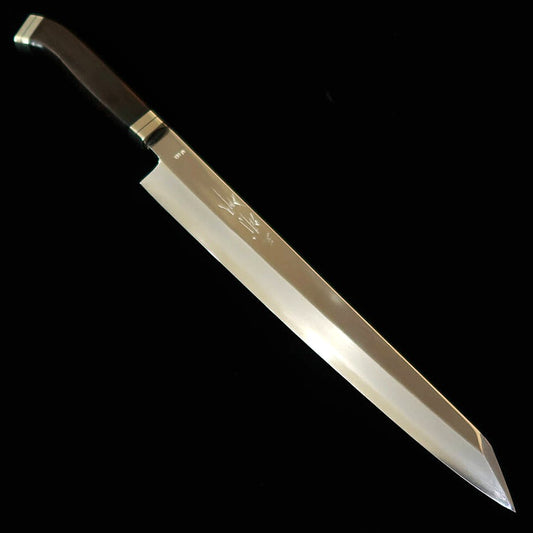 三浦佩MIURA Obidama 切付柳刃 VG10 鏡面仕上げ 黒檀ウエスタンハンドル（270mm）