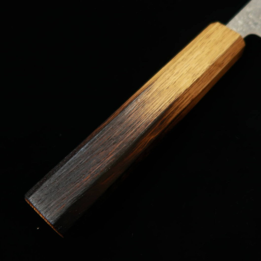 MIYAZAKI KAJIYA Miyazaki Kajiya Nakiri Gin-san Damasco martelada sub-zero cabo de carvalho laqueado (180 mm)
