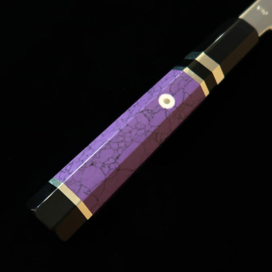 MIURA佩 MIURA Obidama sakimaru yanagiba VG10 acabado espejo, mango personalizado púrpura (300 mm)