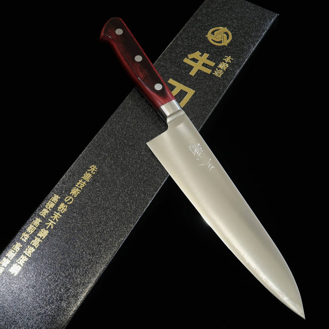 三浦MIURA 粉末ハイス鋼 R2シリーズ 牛刀 WR柄 (180/210mm)