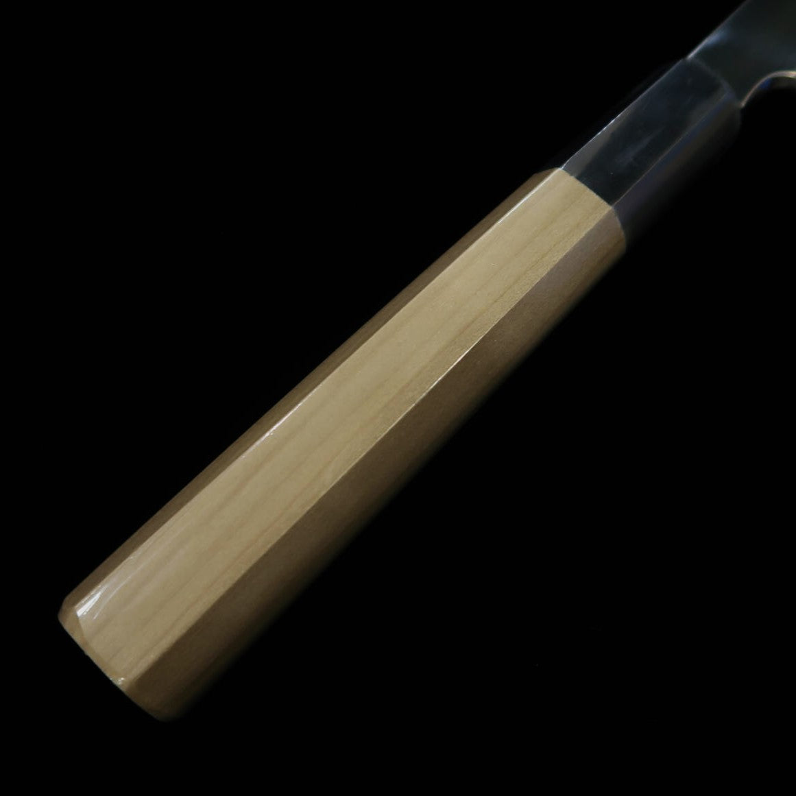 SUISIN Denshō Yanagiba tipo espada Aço Shirogami #1 acabamento espelhado cabo magnólia hexagonal meia-lua com chifre de búfalo (270 mm)