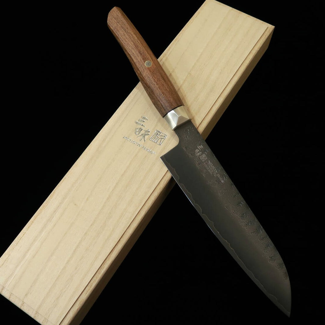 [Nuevo estándar] ZANMAI Revolution Edición limitada 2025 Santoku Mango de ironwood (180 mm)