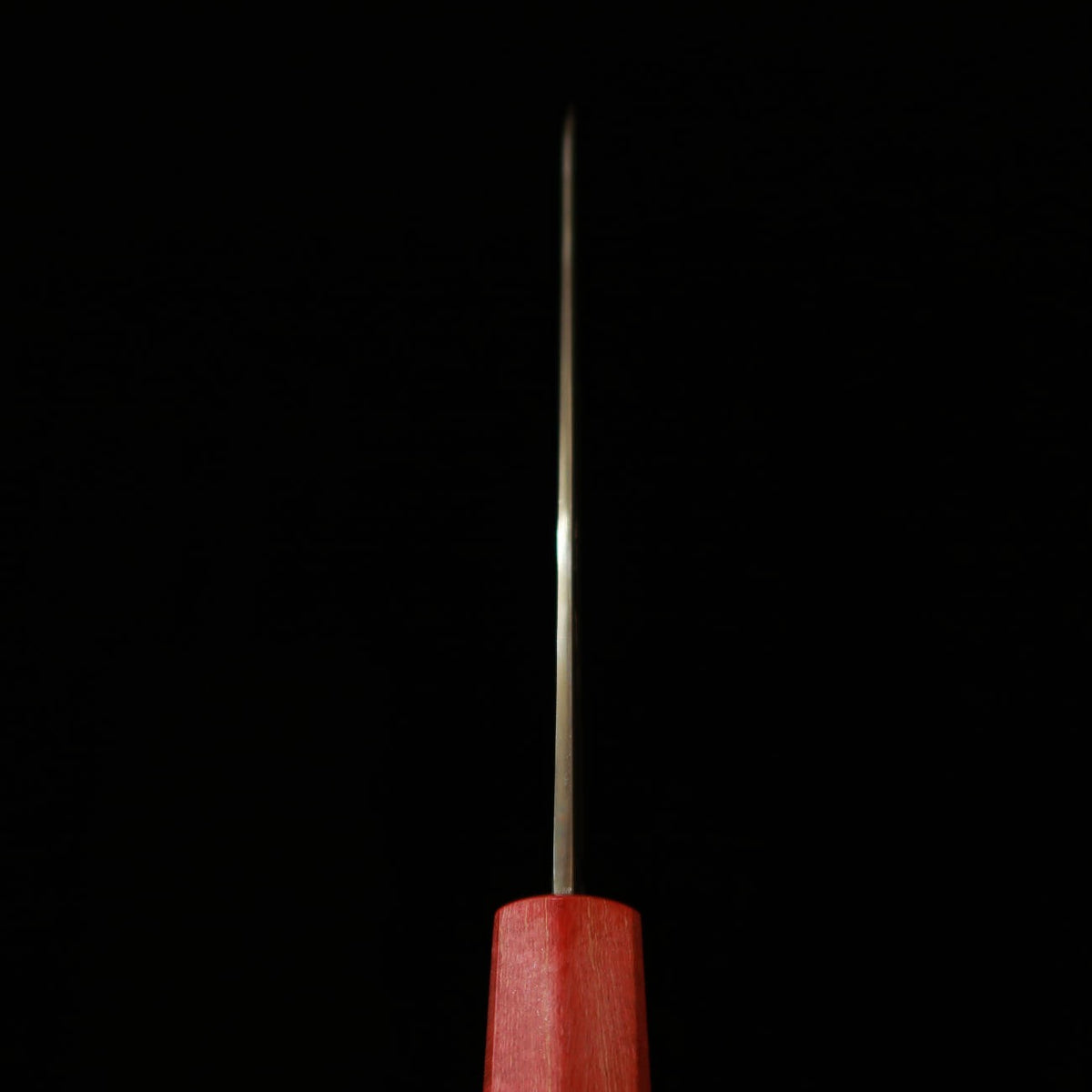 Cuchillo gyuto Miura Obidama, acero Aogami #1, damasco, mango de resina estabilizada roja (210 mm)