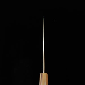 MIURA Obidama Gyuto unilatéral, acier blanc n°2, finition bokashi, manche en bois stabilisé rouge brun (240 mm)