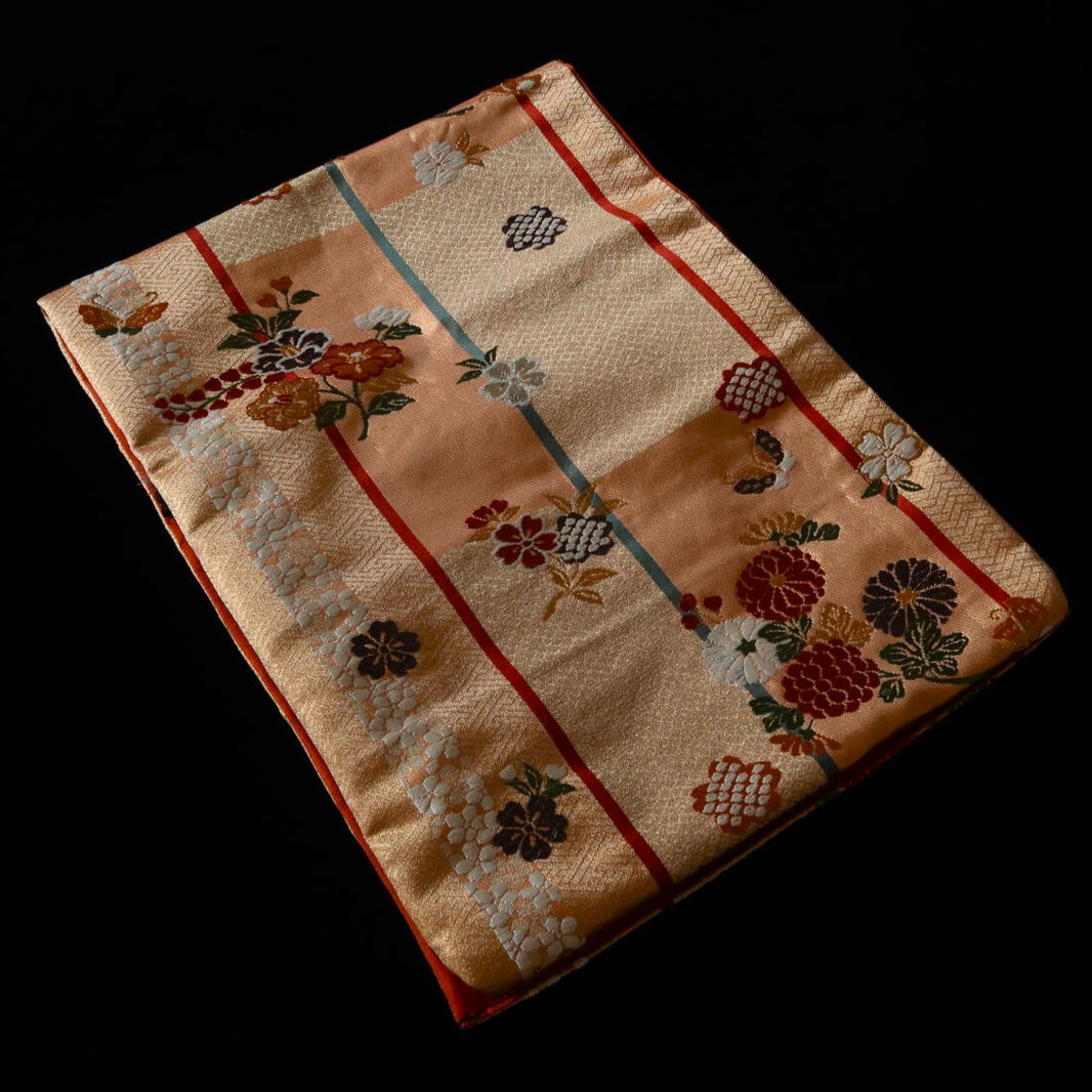 Fujishika Rouleau à couteaux motif kimono, 4 emplacements, 79×29,5 cm
