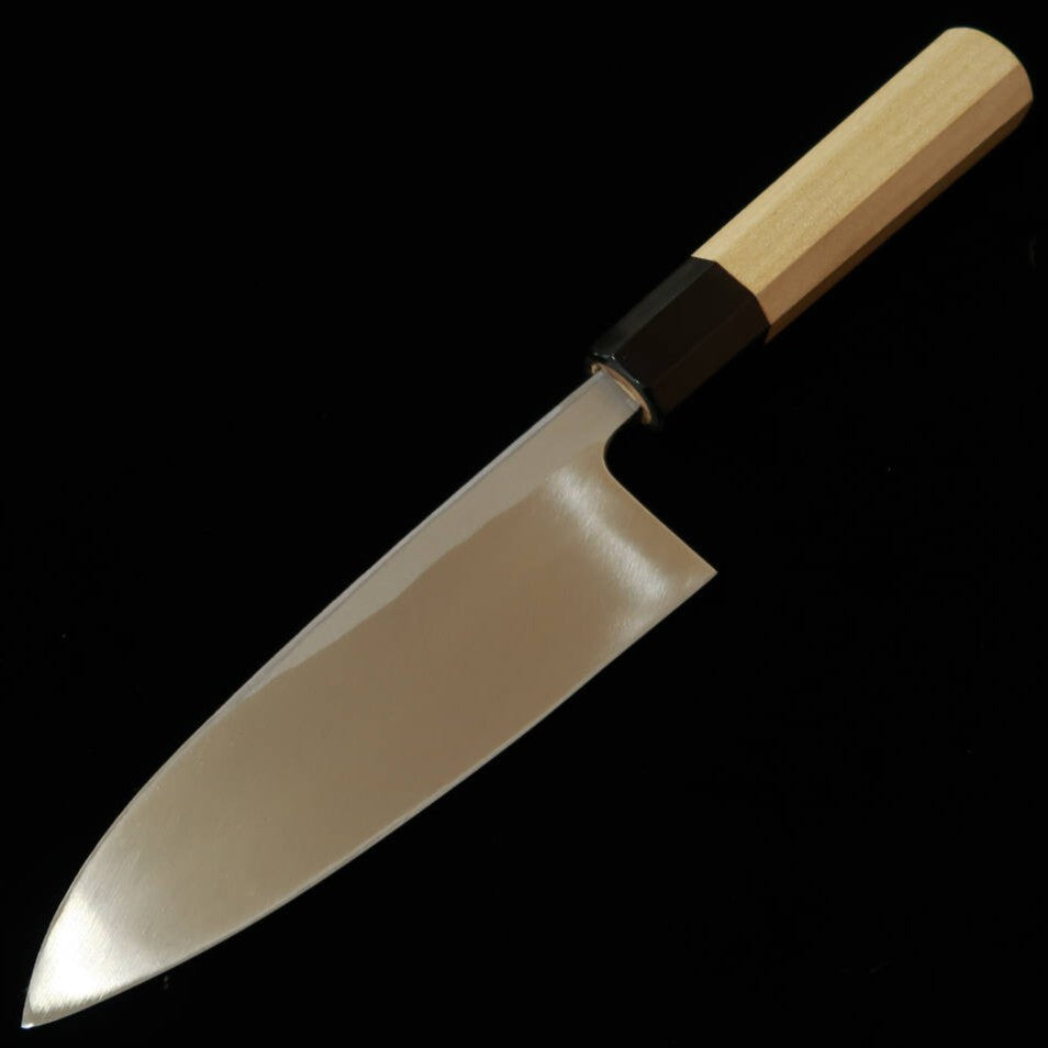 三浦MIURA 出刃 白紙二号 黒打ち 朴八角柄（135/180mm）