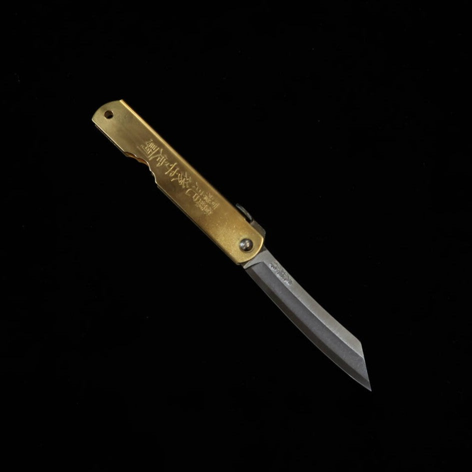 HIGONOKAMI Aogami N.2 Cabo em latão dividido (72mm)