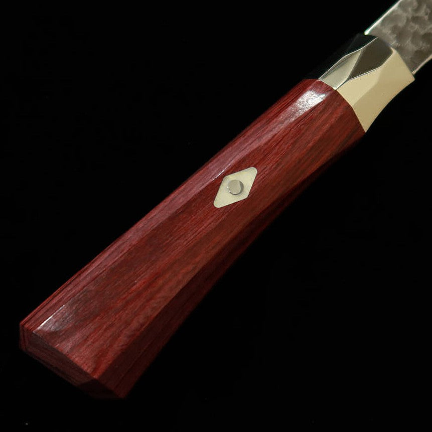 【新定番】三昧MCUSTA ZANMAI シュプリーム3 鎚目 三徳 赤（180mm）