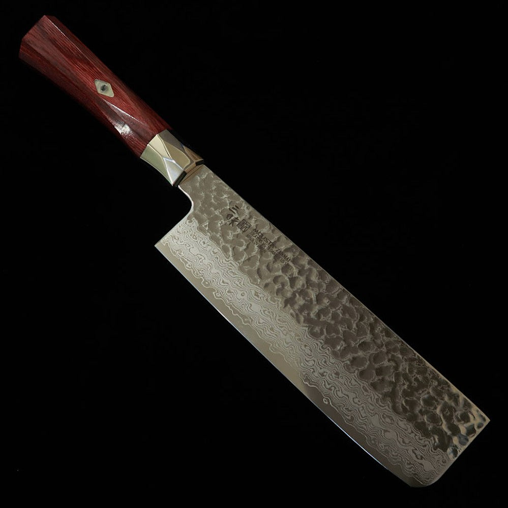 【Nouvelle référence】 MCUSTA ZANMAI ZANMAI Supreme 3 martelé Nakiri rouge (165 mm)