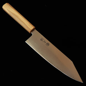 Miura MIURA Santoku kiritsuke VG10 Damasco total Cabo integral de oliveira (180 mm)