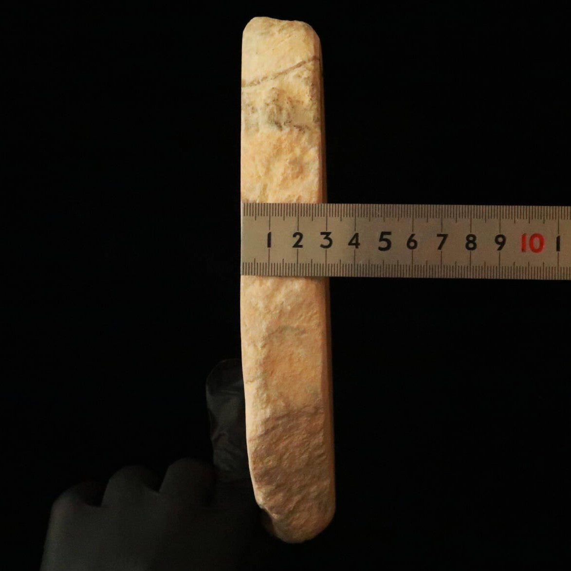 Mio Tsukushihime piedra de afilar natural Iyo Meito M29, veta roja, 92×197×30 mm