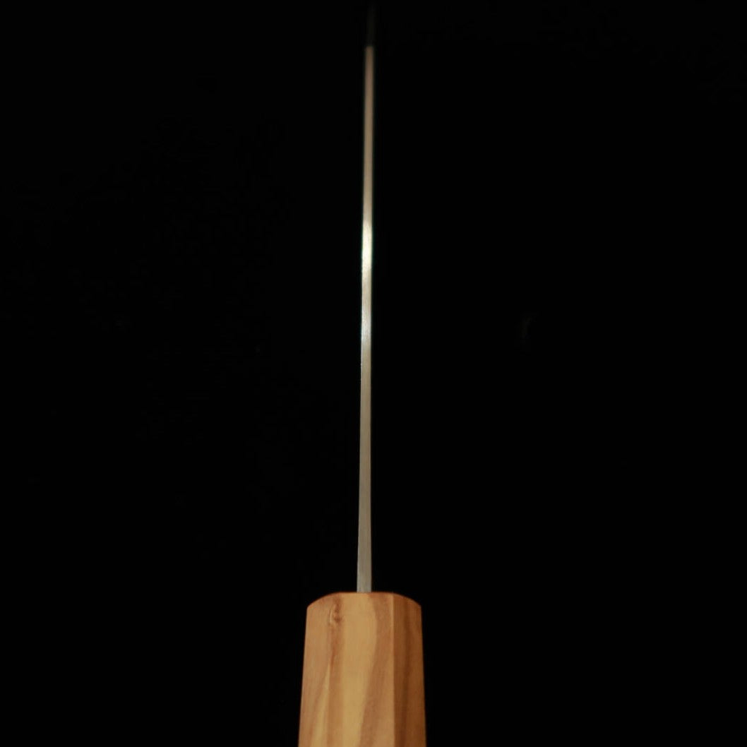 Miura MIURA Santoku kiritsuke VG10 Damasco total Cabo integral de oliveira (180 mm)