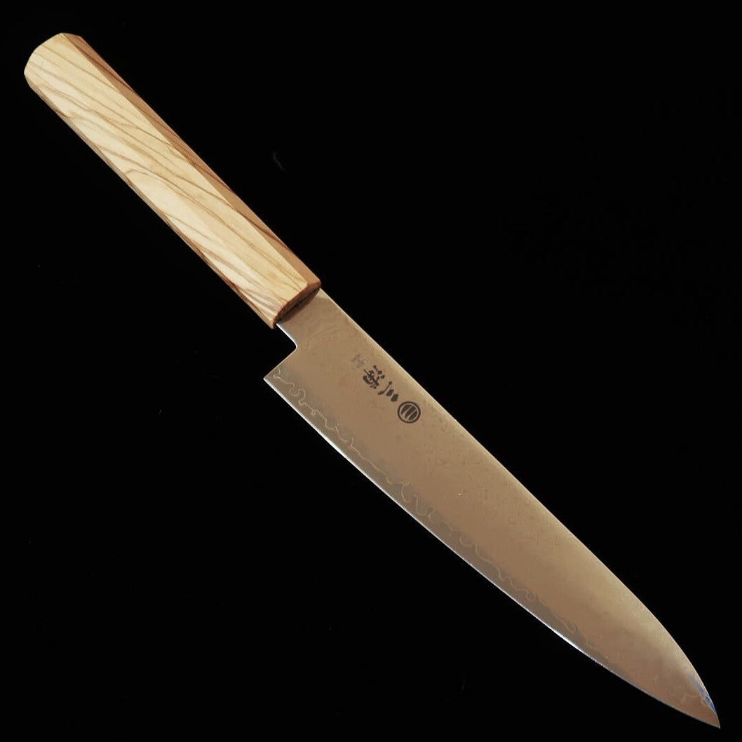 Miura Petty VG10 Full Damascus Olive Wood Handle (150mm)
