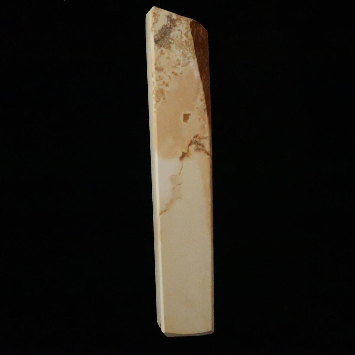 Miotsukushihime Pedra de amolar natural Iyo Meito M31 Branca 70×193×35 mm