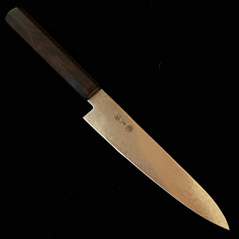 MIURA petty VG10, damas intégral, manche monobloc en ébène (150 mm)