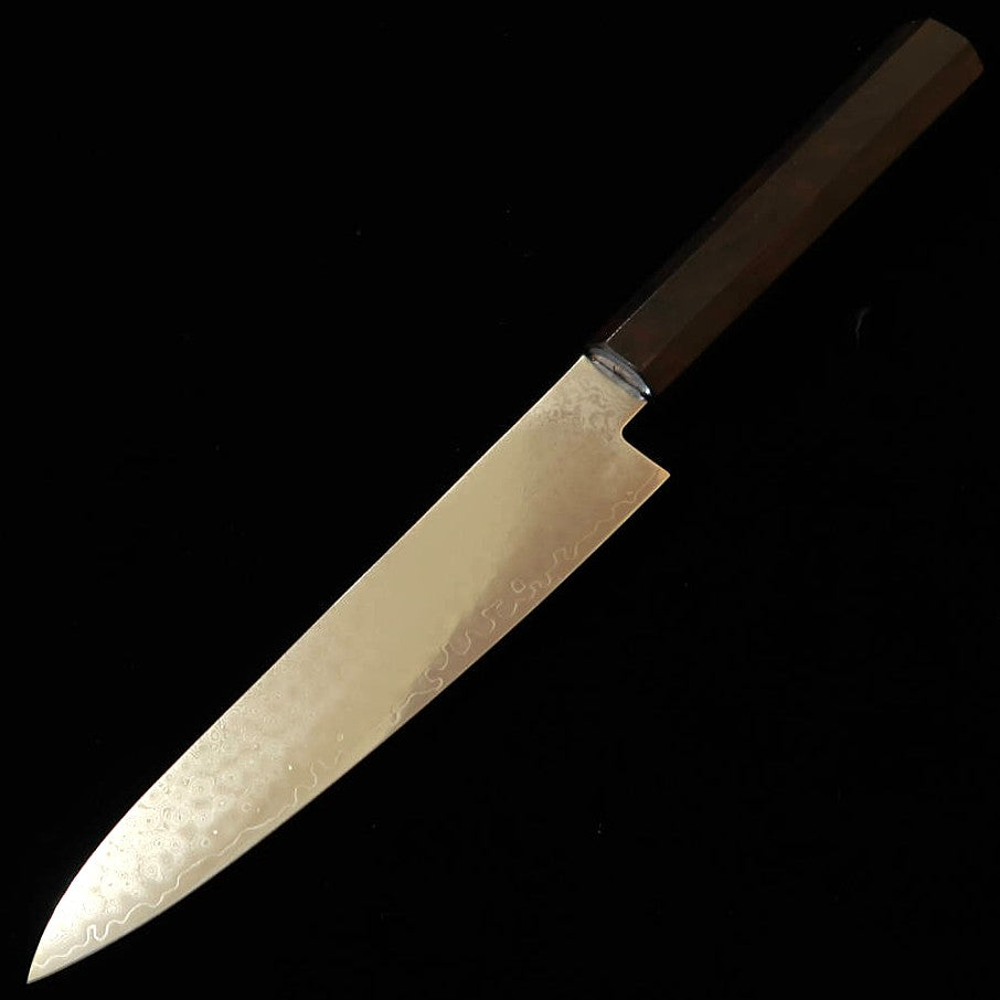 三浦 MIURA ペティ VG10  全面ダマスカス 黒檀一体型柄（150mm）