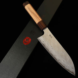達磨刃物 DARUMA HAMONO 三徳 VG XEOS 両紫檀口桜八角柄 (165mm)