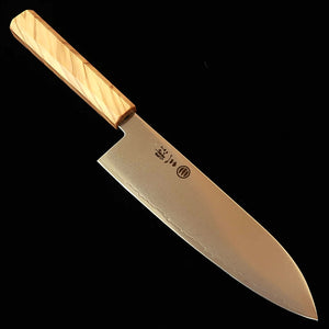 Miura MIURA santoku VG10 Damasco integral, cabo monobloco em oliveira (180 mm)