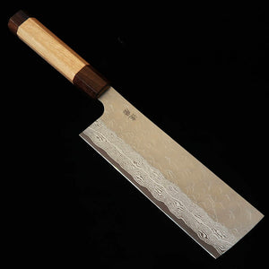 達磨刃物 DARUMA HAMONO 菜切 VG XEOS 両紫檀口桜八角柄 (160mm)
