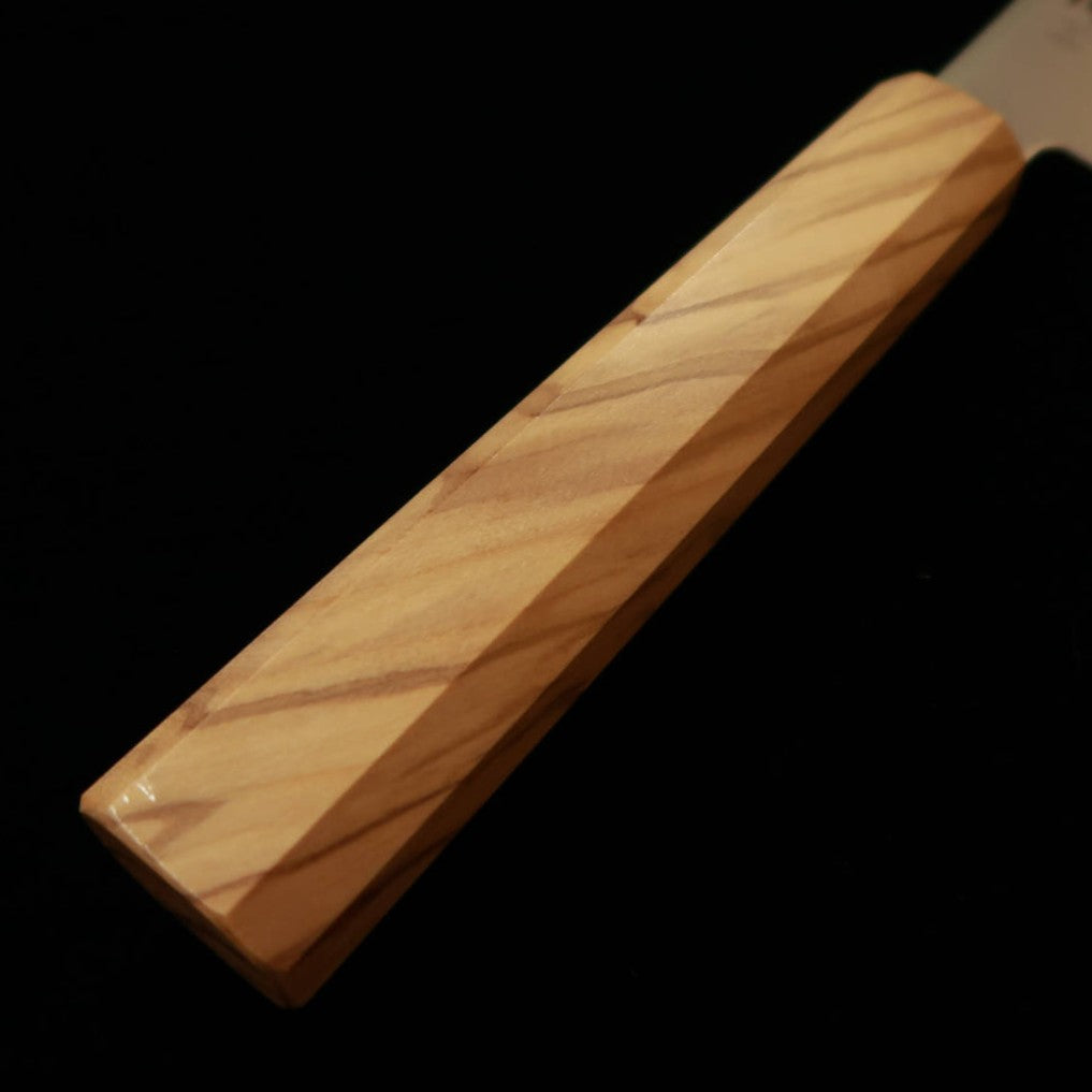 三浦 MIURA 三徳 VG10  全面ダマスカス オリーブ一体型柄（180mm）