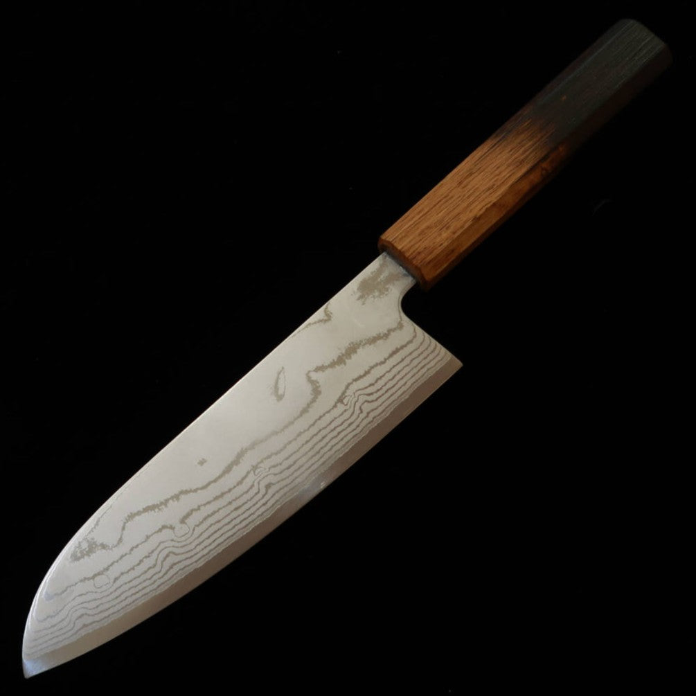 MIURA – Santoku VG10 damas, manche octogonal laqué (165 mm)