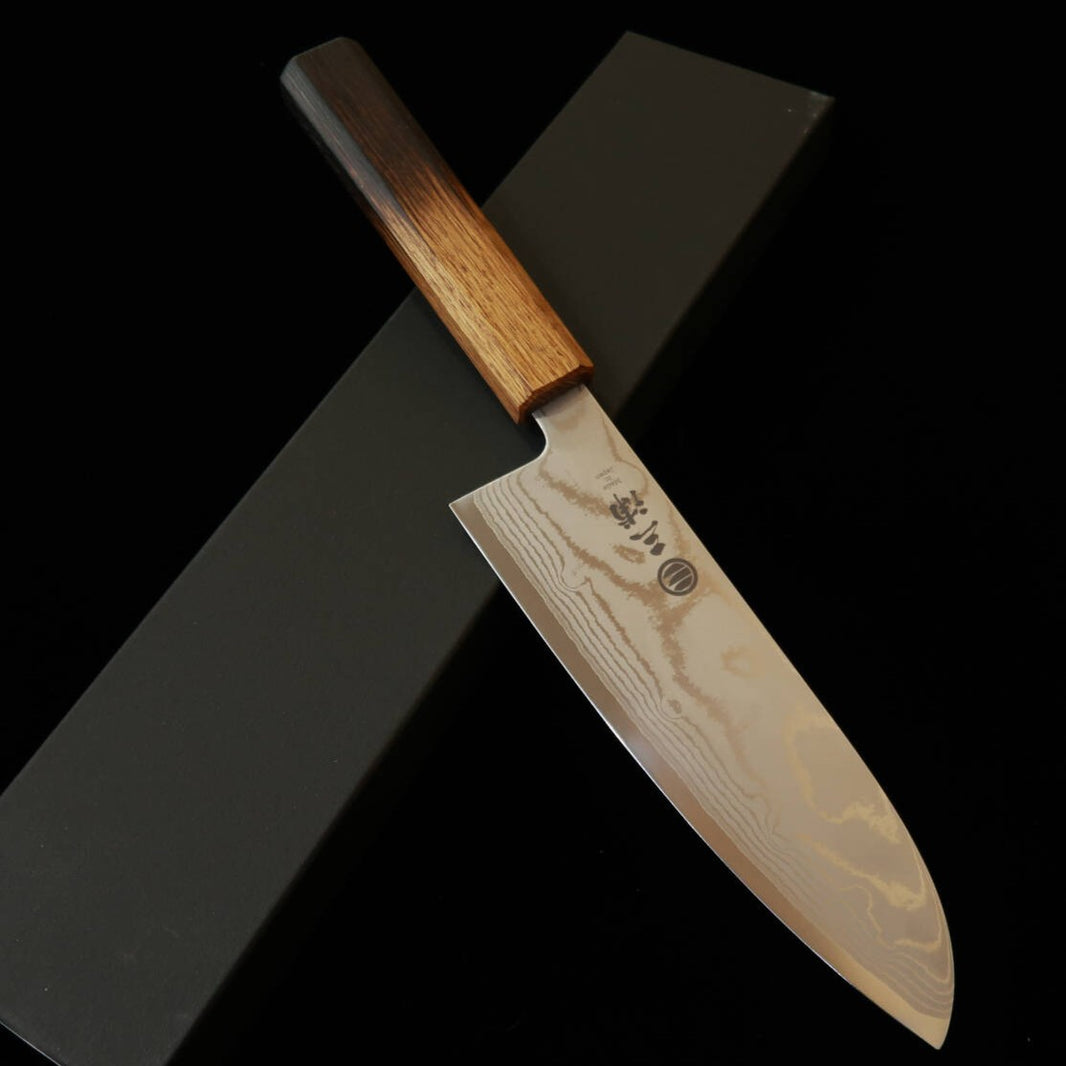 MIURA – Santoku VG10 damas, manche octogonal laqué (165 mm)