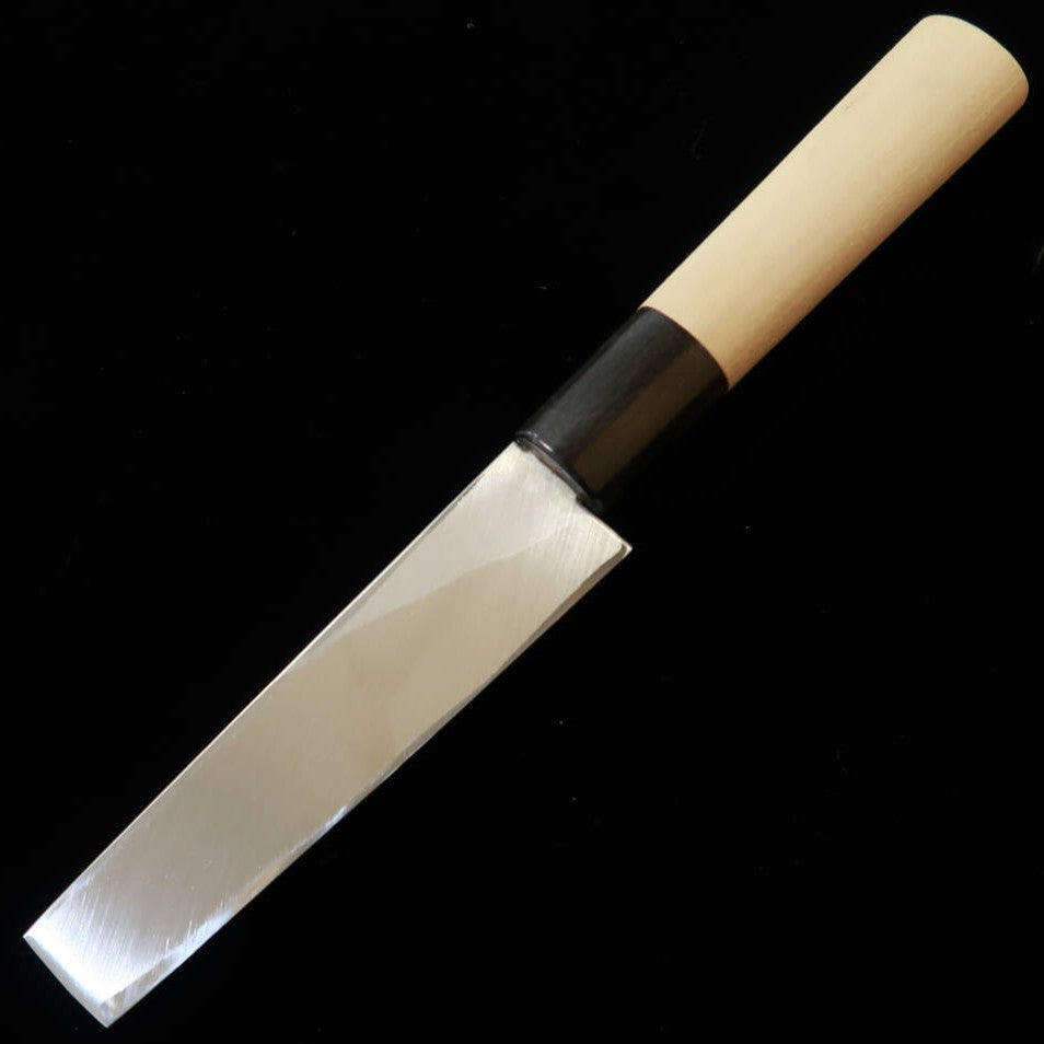 SAKAI KIKUMORI – Acier blanc n°2, manche corne de buffle, couteau à anguille type Nagoya (105 mm)