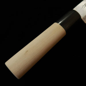 SAKAI KIKUMORI – Acier blanc n°2, manche corne de buffle, couteau à anguille type Nagoya (105 mm)