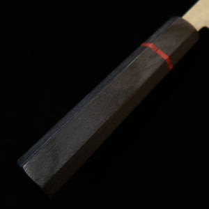 KUNPEI Nakiri Kokuryū VG1 Damas martelé Manche octogonal en fer rouge (165 mm)
