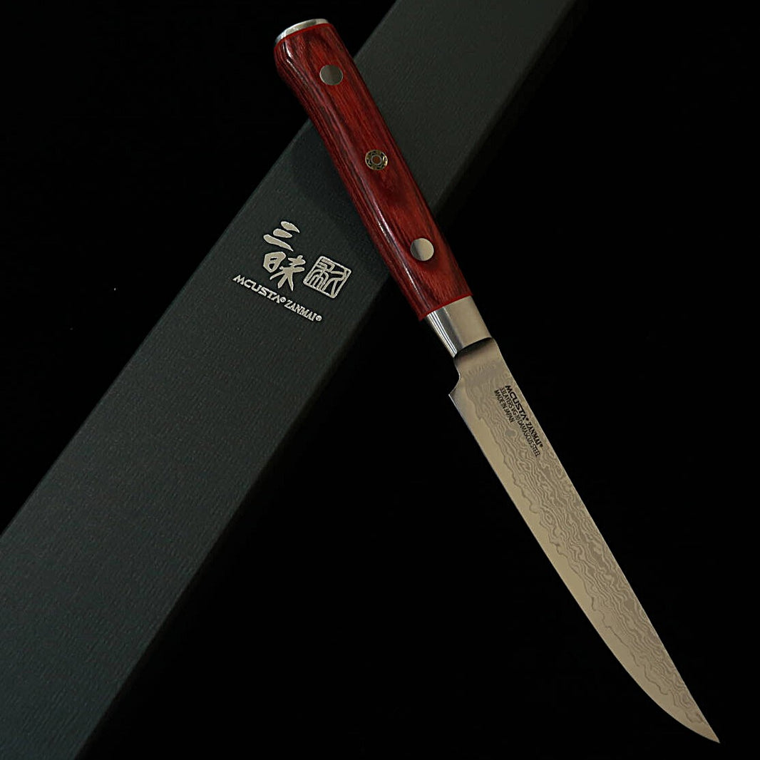 【Nouvelle référence】 Zanmai MCUSTA ZANMAI Classic Pro 3 Guren Couteau à steak (115 mm)