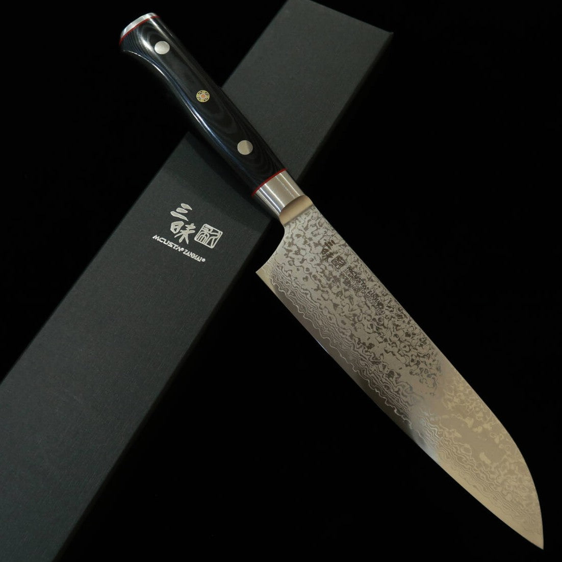 [New Standard] ZANMAI MCUSTA Classic Pro 3 Damascus Zebra Santoku (180mm)
