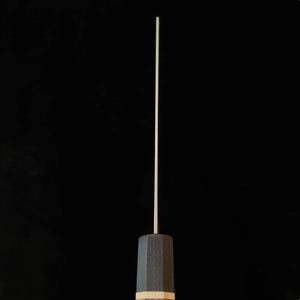 KUNPEI nakiri « Kokuryū », damas martelé, manche octogonal Akatsuki (165 mm)